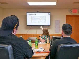Jami presenting homebuyer education information.