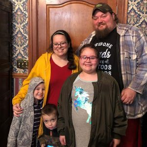 Mike and Rachel Jones with family.